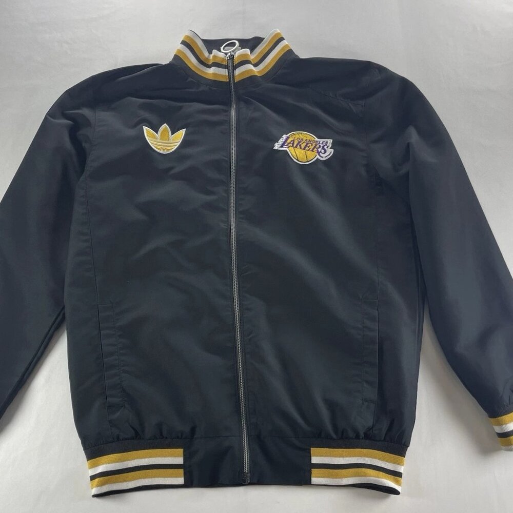 Mitchell & Ness NBA Los Angeles Lakers Black Full-Zip Jacket Size Large